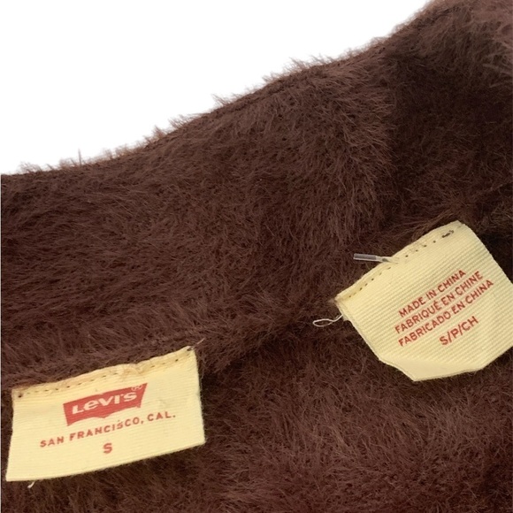 Levi’s Decadent Chocolate Gallery 5 Button Women’s Relaxed Fit Cardigan - Picture 7 of 11